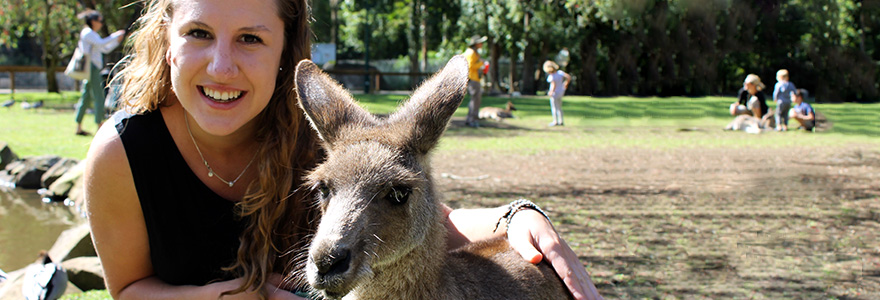 Exchange student at animal sanctuary in Australia