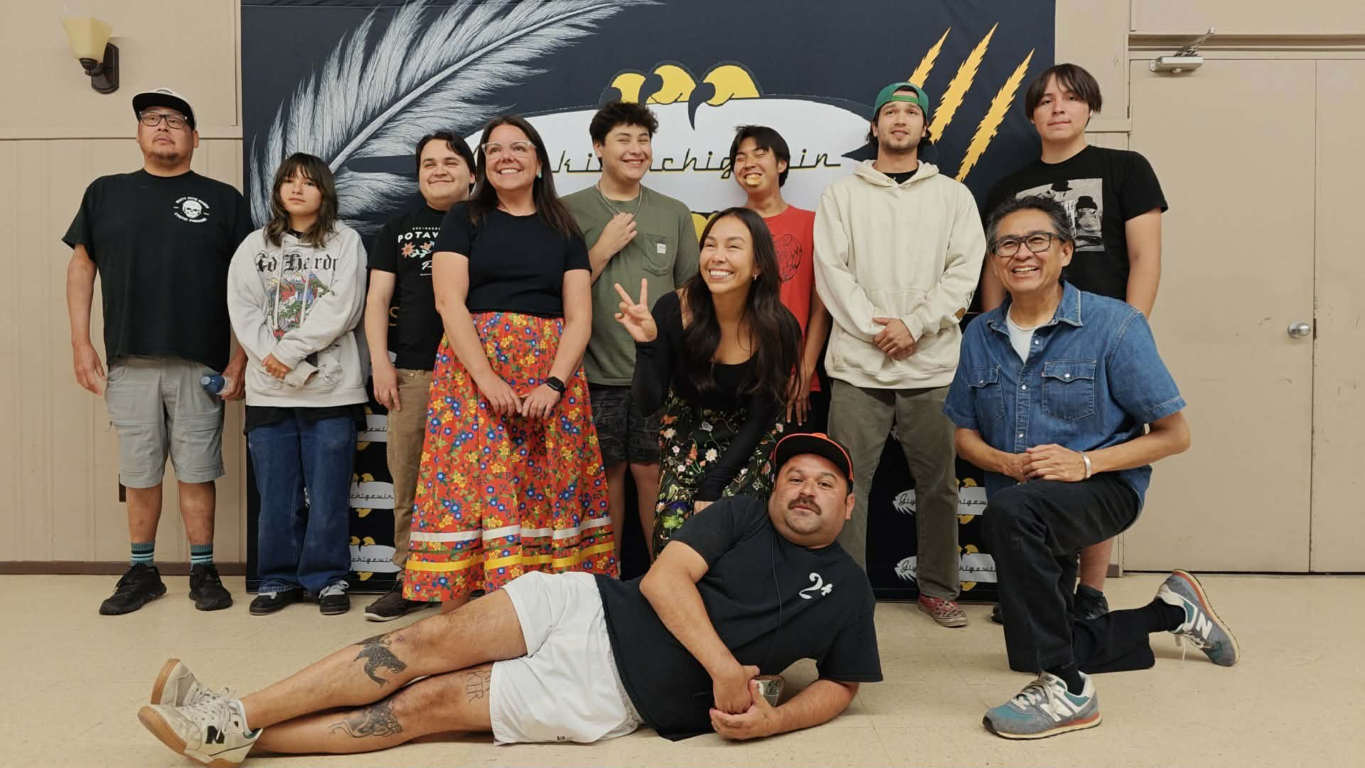 Workshop participants pose for a group photo