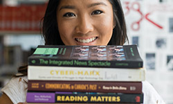 Student with Textbooks