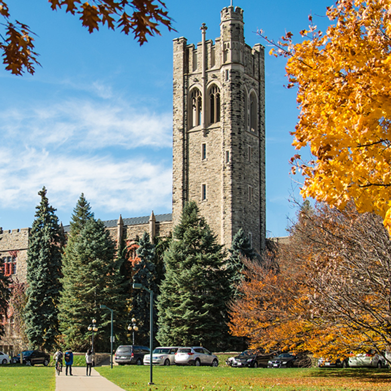 University College on Western University's campus in the Fall