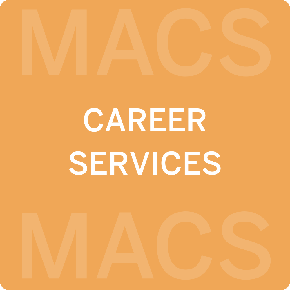 Tiger Orange Career Services Graphic