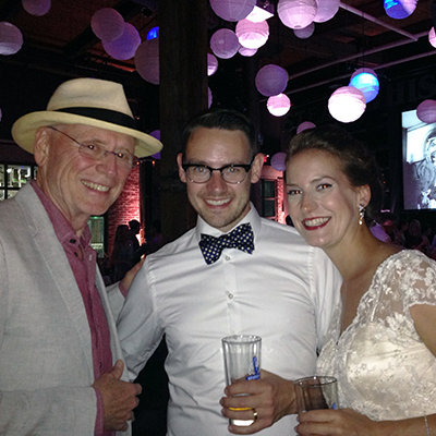 Bernie, Liam Cole Young and Katharine Brack in 2014