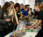 Students registering for Careerchella on October 17.