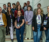 All fourteen alumni who attended Careerchella pose for a group photo in the UCC.