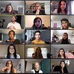 Zoom screen capture from the keynote lecture featuring Mike Palombo.