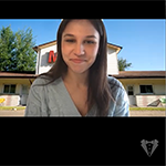 Maddie Asta and Kat Desjardins (event hosts) appearing in a promotional video for the conference.