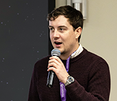 Shaun Ferguson (BA'18) speaks to students during his breakout session.